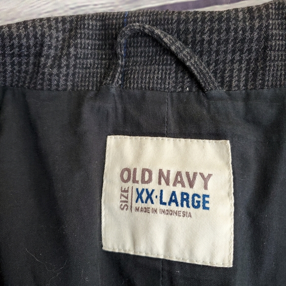 OLD NAVY MEN'S JACKET PLAID GRAY SIZE XXL - Picture 5 of 10